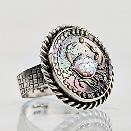 YENGEÇ BURCU KORUYUCU RUH & SEZGİSEL GÜÇ YÜZÜĞÜ