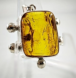 ÇOK NADİR PİRE FOSİLLİ KEHRİBAR KOLYE