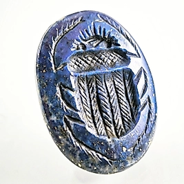 DOĞAL TAŞ - LAPİS SCARAB BOK BÖCEĞİ İNTAGLİO