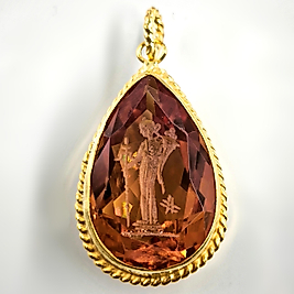 ZULTANİT İNTAGLİO KOLYE