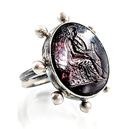 ANTİK LİR VE OZAN MÜHÜR İNTAGLİO YÜZÜK