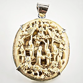 ÇİN ANTİKASI EL OYMASI PENDANT