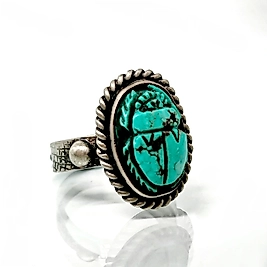 FİRUZE SCARAB YÜZÜK