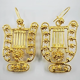 TELKARİ ANTİK STİL LİR KÜPELER