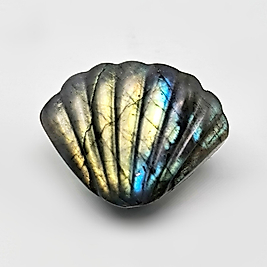 DOĞAL TAŞ - LABRADORİT SHELL CARVİNG