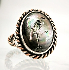 SEDEF İNTAGLİO LEYLEK YÜZÜK