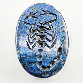 DOĞAL TAŞ - LAPİS AKREP İNTAGLİO