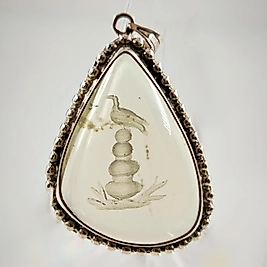 LİMON KUVARS KUŞ İNTAGLİO KOLYE