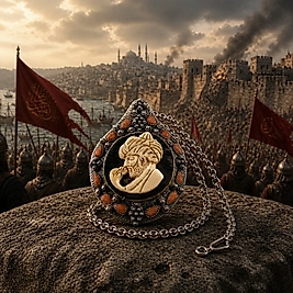 FETİH RUHUNU TAŞIYAN FATİH SULTAN MEHMET  MADALYON KOLYE