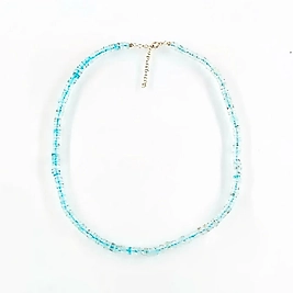 MAVİ TOPAZ IŞILTISI – DOĞAL TAŞ KOLYE