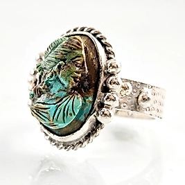 ANTİK TANRIÇA KABARTMA YÜZÜK