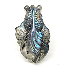 DOĞAL TAŞ - LABRADORİT BALIK CARVİNG