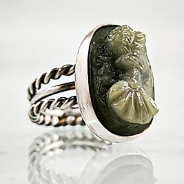 ROMA İMPARATOR RÖLYEF KATALİN YÜZÜK