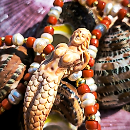 DENİZKIZI  İNCİ & MERCANLI GERDANLIK