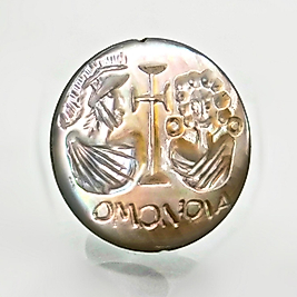 SEDEF OYMA İNTAGLİO EVLİLİK BİRLİKTELİK BAĞLILIK BİZANS MÜHRÜ OMONOIA İNTAGLİO