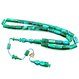 EMİNE REŞVANİ USTA İŞÇİLİKLİ SEDEFLİ SIKMA KEHRİBAR TESBİH