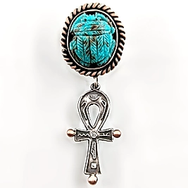 SCARAB FİRUZE KOLYE