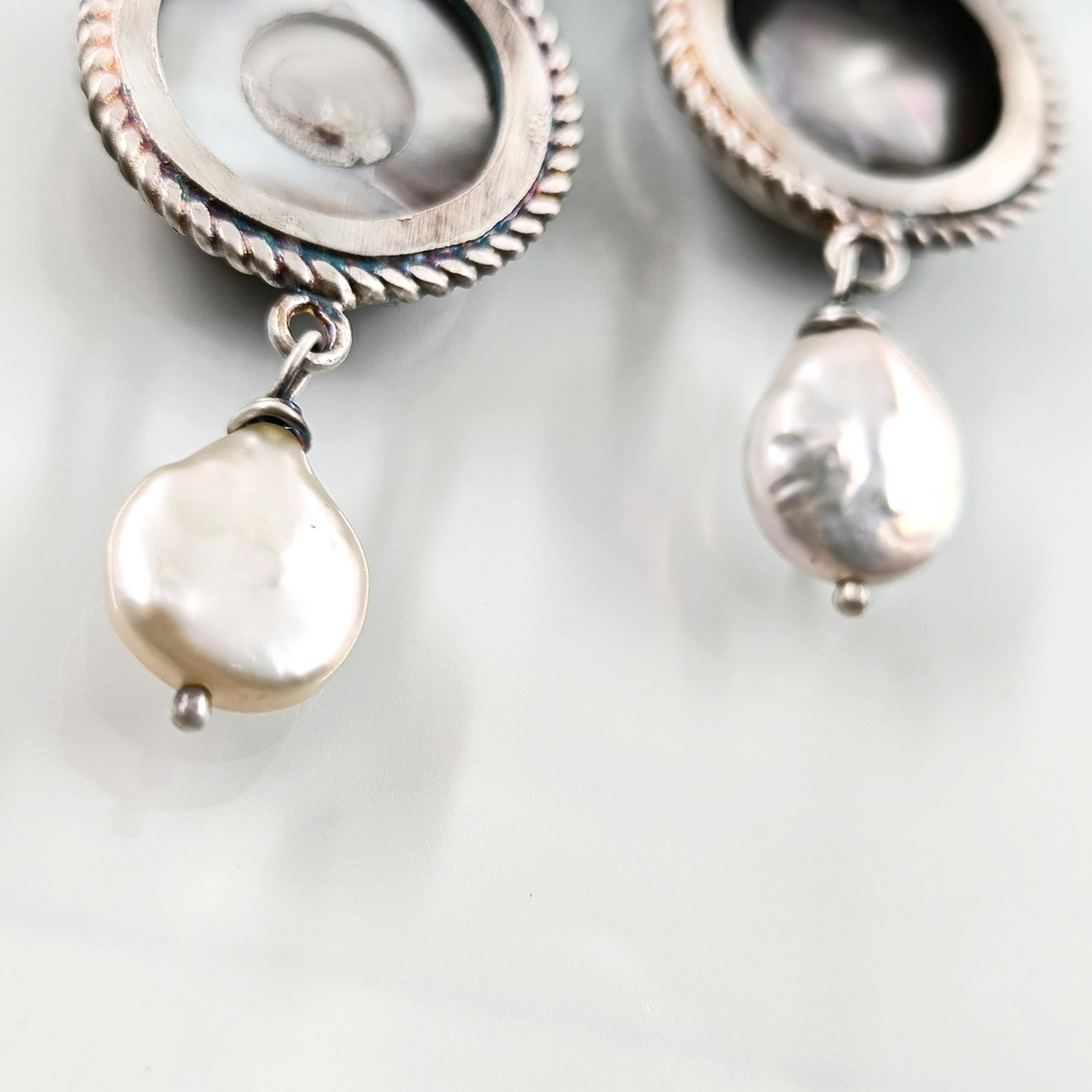 SEDEF İNTAGLİO İNCİLİ KÜPELER