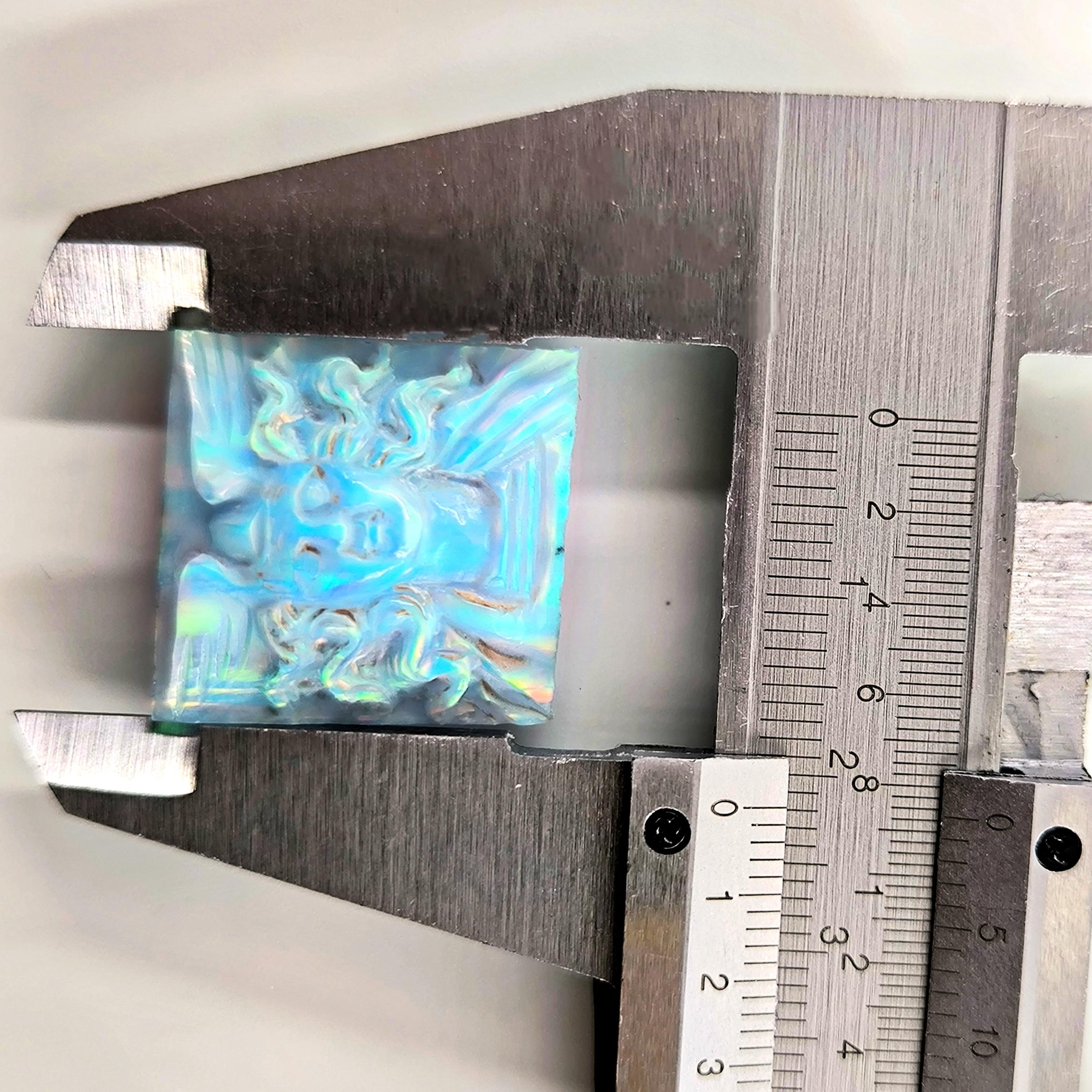 SENTETİK OPAL MEDUSA CAMEO